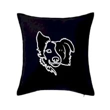 Border kólie obrys hlavy