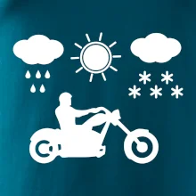 Motorkář za každého počasí - chopper