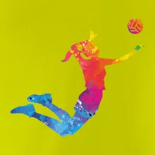 Volejbalistka splash s míčem