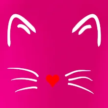 Kočka - srdce místo nosu