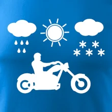 Motorkář za každého počasí - chopper