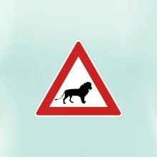 Dopravní značka - Pozor lev