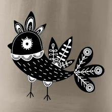 Ptáček černobílý folklór