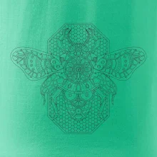 Steampunk včela černobílá