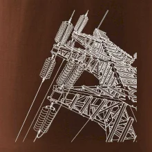 Nákres stožáru vysokého napětí