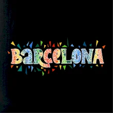 Barcelona Barevný nápis