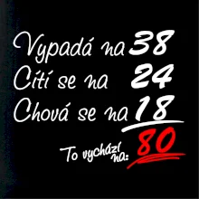 Vypadá, cítí se, chová se - 80 let