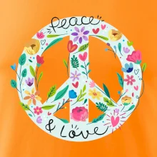 Peace and love symbol