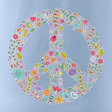 Peace symbol lístečky