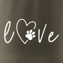 Love nápis zvíře