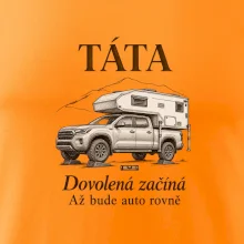 Táta dovolená začíná až bude auto rovně obytný pick-up