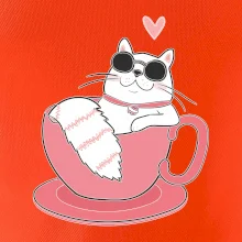 Hustá kočka v hrníčku