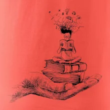 Čtenář - ruka kreslená