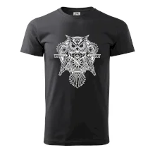 Steampunk sova černobílá Steampunk sova černobílá