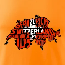 Mapy - názvy měst - Švýcarsko