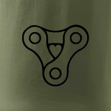 Cyklo srdce řetěz trojúhelník