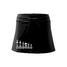 Šachové figurky v řadě - kreslené