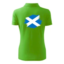 Skotská vlajka kreslená štetcem