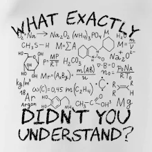 What exactly didnt you understand Chemistry