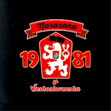 Narozena v Československu - Přelepený znak 1981