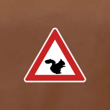 Dopravní značka - Pozor veverka