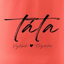 Triko táta psací se jmény dětí