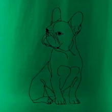 Francouzský buldoček černá kresba