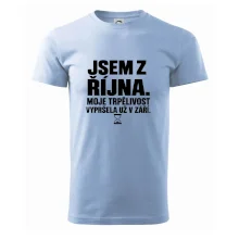 Jsem z října trpělivost vypršela v září