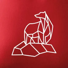 Geometrie lední medvěd na ledu