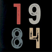 Vintage číslice 1984