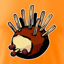 Kaštanový ježeček - prso