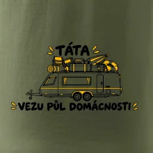 Táta vezu půl domácnosti rodinný karavan