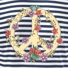 Peace symbol pískový