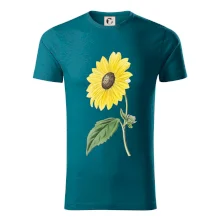 Slunečnice otočená