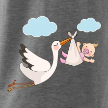 Čáp čekáme miminko - holka