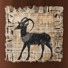 Egyptské hieroglyfy koza