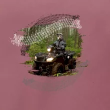 ATV čtyřkolka v lese