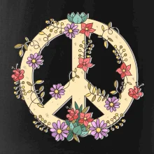 Peace symbol pískový