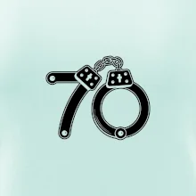 Narozeninové tričko pro policajta - pouta 70