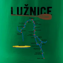 Mapa řeky Lužnice