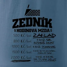 Hodinová mzda zedník