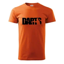 Darts - nápis se šipkařem