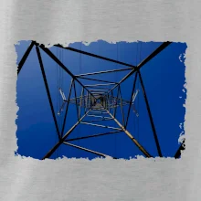 Stožár vysokého napětí zespodu