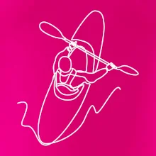 Kajak  ze shora jedním tahem