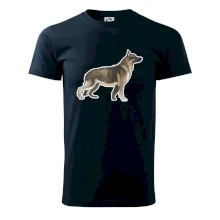 Německý ovčák - hnědý kreslený