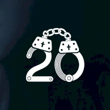 Narozeninové tričko pro policajta - pouta 20