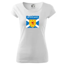 Skotská vlajka s erbem lva