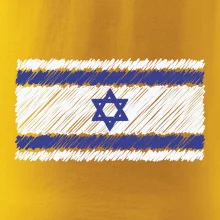 Vlajka Izrael kreslená