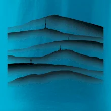 Stínované siluety Českých hor