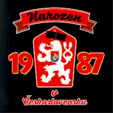 Narozen v Československu - Přelepený znak 1987